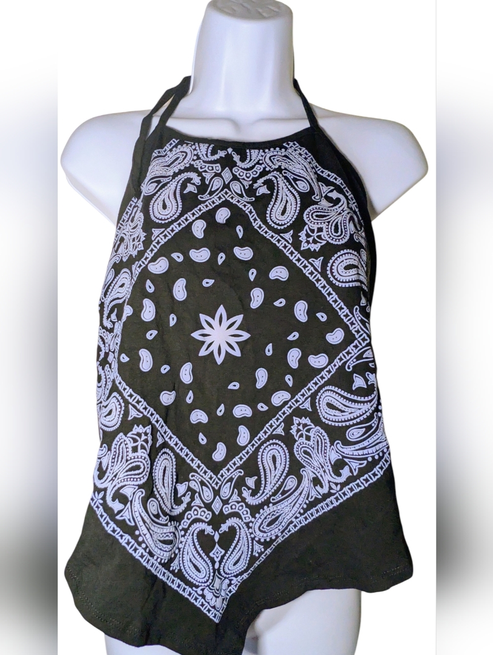 NWT Design by Olivia Paisley Bandana Halter 1XL